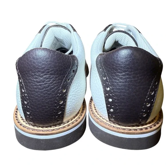 G/FORE Gallivanter Saddle Golf Shoes Men\'s 8.5 Snow Espresso Leather Spikeless G/FORE Gallivanter Saddle Golf Shoes Men main image 2